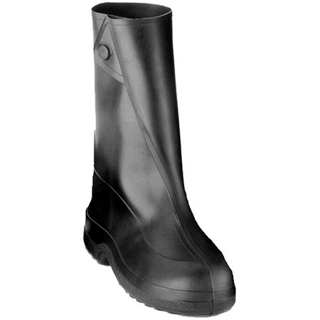 Tingley 1400 Rubber 10 Work Overshoes, Black, Cleated Outsole, Medium 1400.MD